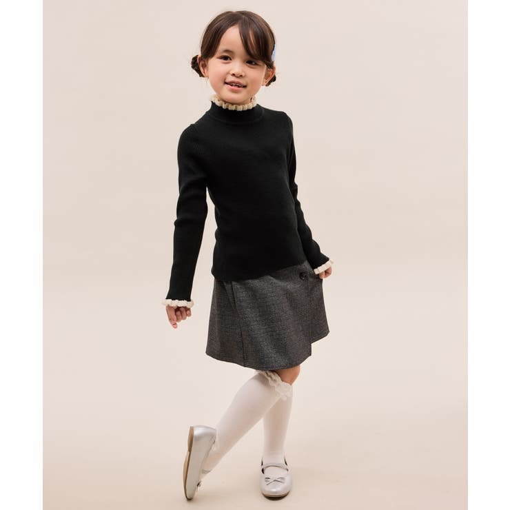 【KIDS/キッズ】アンチピリングフリルニットプルオーバー/リンクコーデ | ROPE' PICNIC【KIDS】 | 詳細画像3 