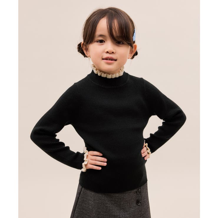 【KIDS/キッズ】アンチピリングフリルニットプルオーバー/リンクコーデ | ROPE' PICNIC【KIDS】 | 詳細画像4 