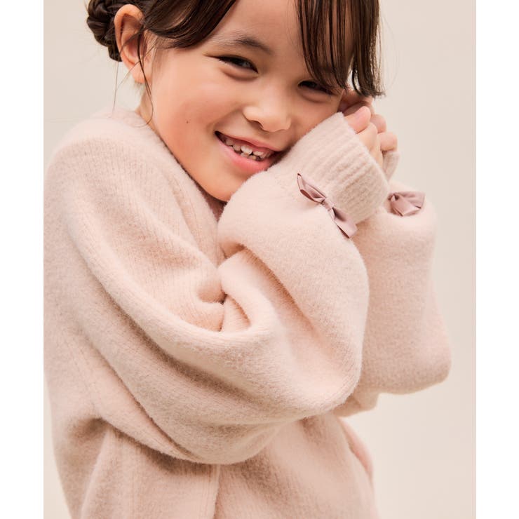 スフレニットシリーズ リボンニットプルオーバー イージーケア | ROPE' PICNIC【KIDS】 | 詳細画像14 