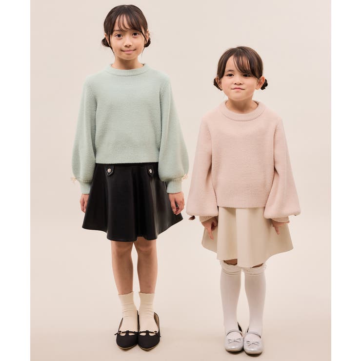 スフレニットシリーズ リボンニットプルオーバー イージーケア | ROPE' PICNIC【KIDS】 | 詳細画像6 