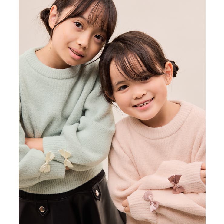 スフレニットシリーズ リボンニットプルオーバー イージーケア | ROPE' PICNIC【KIDS】 | 詳細画像8 