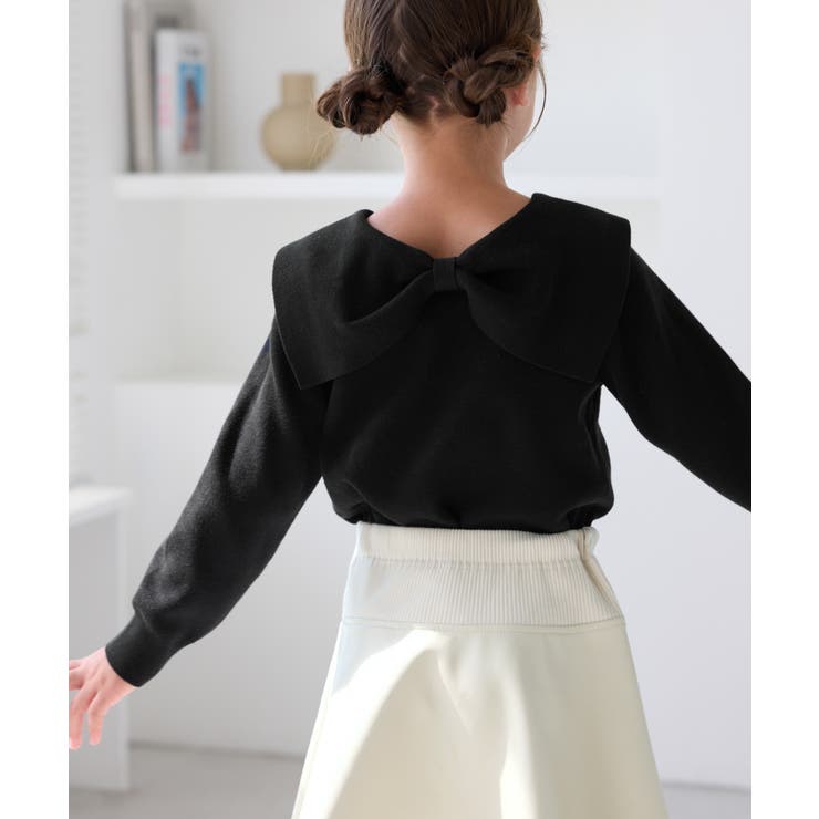 マシュマロニットリボンカラートップス イージーケア リンクコーデ | ROPE' PICNIC【KIDS】 | 詳細画像4 