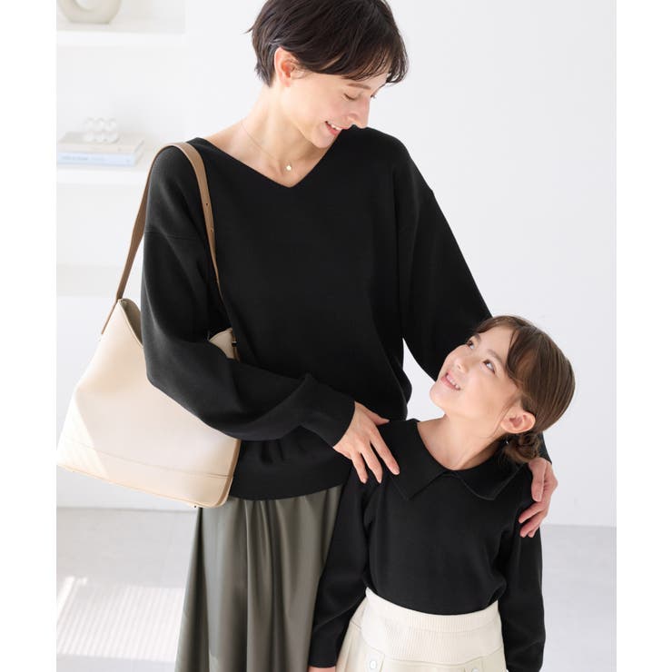 マシュマロニットリボンカラートップス イージーケア リンクコーデ | ROPE' PICNIC【KIDS】 | 詳細画像5 