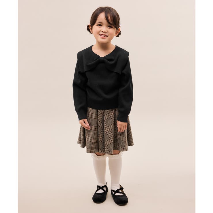 マシュマロニットリボンカラートップス イージーケア リンクコーデ | ROPE' PICNIC【KIDS】 | 詳細画像9 