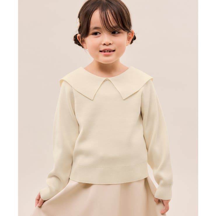 キナリ(16) | マシュマロニットリボンカラートップス イージーケア リンクコーデ | ROPE' PICNIC【KIDS】