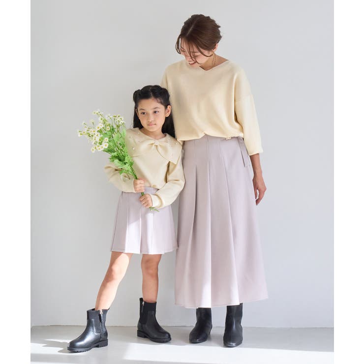 【KIDS キッズ】マシュマロニット パールリボンカラープルオーバー | ROPE' PICNIC【KIDS】 | 詳細画像11 