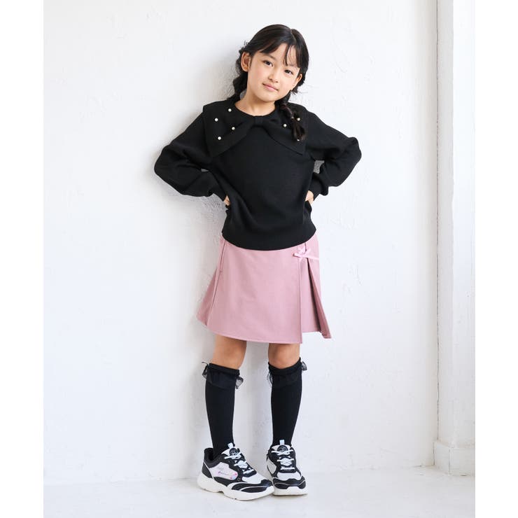 【KIDS キッズ】マシュマロニット パールリボンカラープルオーバー | ROPE' PICNIC【KIDS】 | 詳細画像2 
