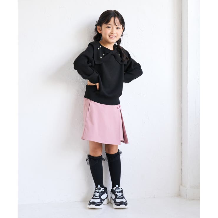 【KIDS キッズ】マシュマロニット パールリボンカラープルオーバー | ROPE' PICNIC【KIDS】 | 詳細画像3 