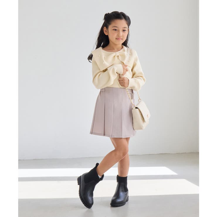 【KIDS キッズ】マシュマロニット パールリボンカラープルオーバー | ROPE' PICNIC【KIDS】 | 詳細画像6 