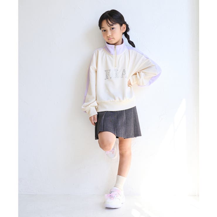 【KIDS キッズ】【FILA フィラ別注】ハーフジップ配色スウェットプルオーバ… | ROPE' PICNIC【KIDS】 | 詳細画像2 