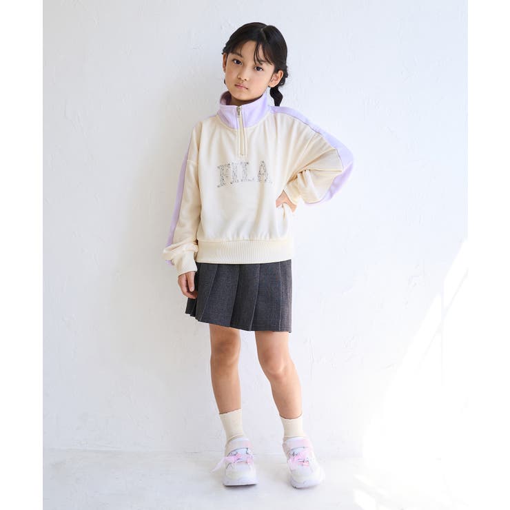 【KIDS キッズ】【FILA フィラ別注】ハーフジップ配色スウェットプルオーバ… | ROPE' PICNIC【KIDS】 | 詳細画像3 