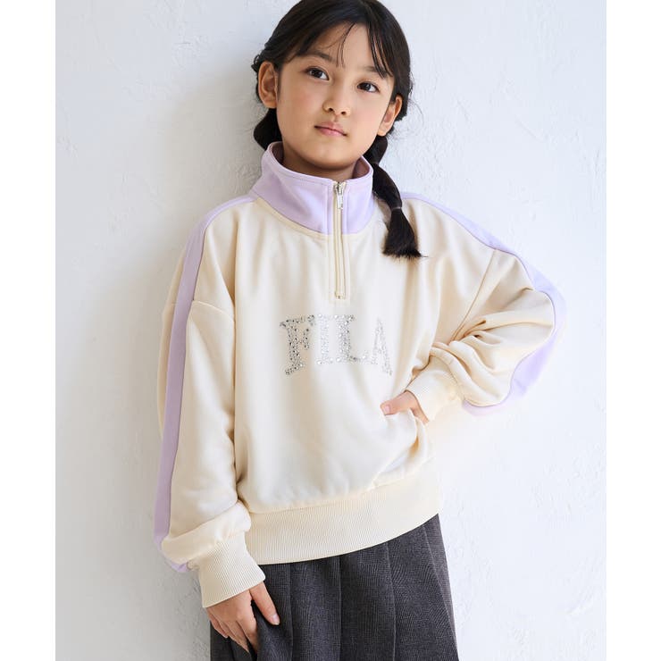 【KIDS キッズ】【FILA フィラ別注】ハーフジップ配色スウェットプルオーバ… | ROPE' PICNIC【KIDS】 | 詳細画像5 