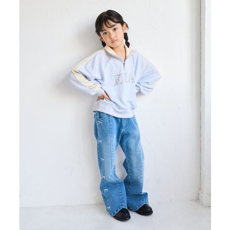 【KIDS キッズ】【FILA フィラ別注】ハーフジップ配色スウェットプルオーバ… | ROPE' PICNIC【KIDS】 | 詳細画像8 
