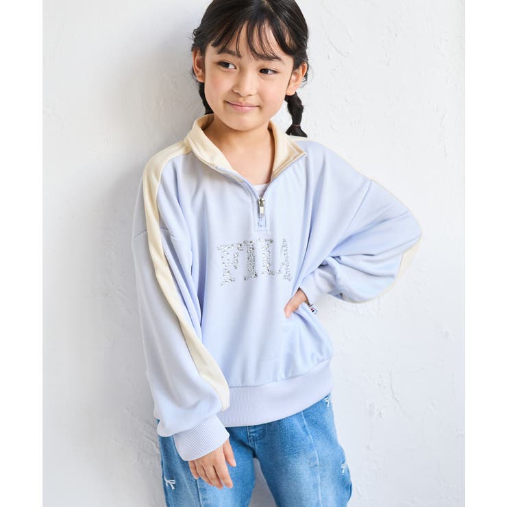 【KIDS キッズ】【FILA フィラ別注】ハーフジップ配色スウェットプルオーバ… | ROPE' PICNIC【KIDS】 | 詳細画像9 