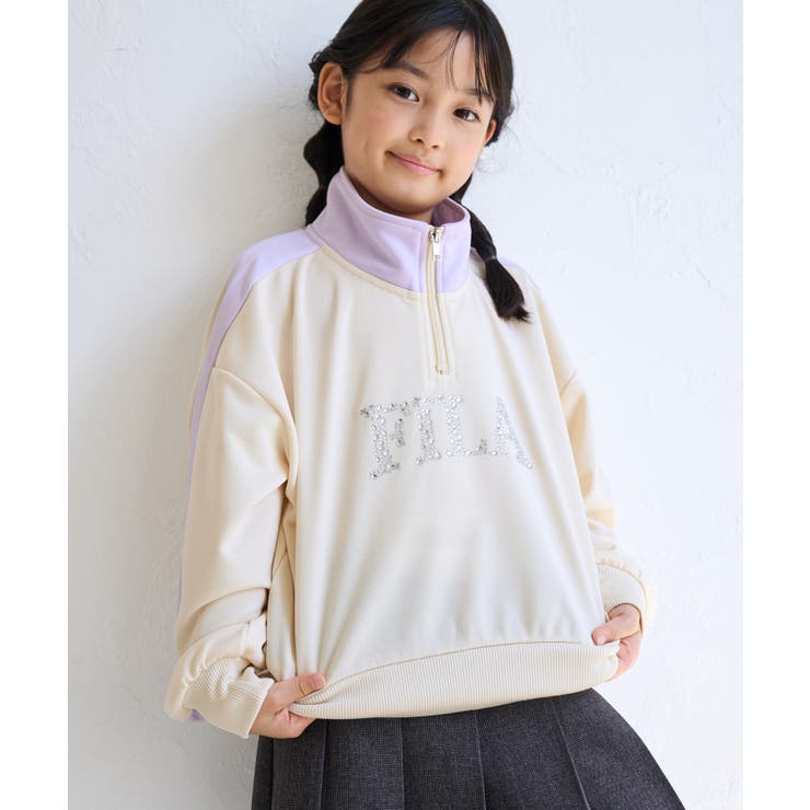 キナリ(16) | 【KIDS キッズ】【FILA フィラ別注】ハーフジップ配色スウェットプルオーバ… | ROPE' PICNIC【KIDS】