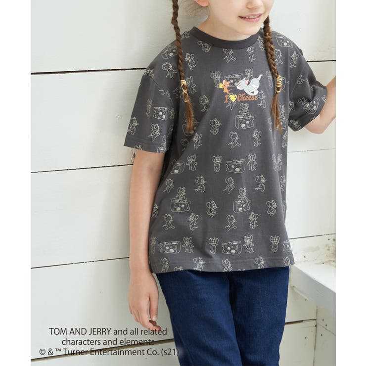 KIDS】【TOM and JERRY】総柄Tシャツ[品番：RPCW0019791]｜ROPE