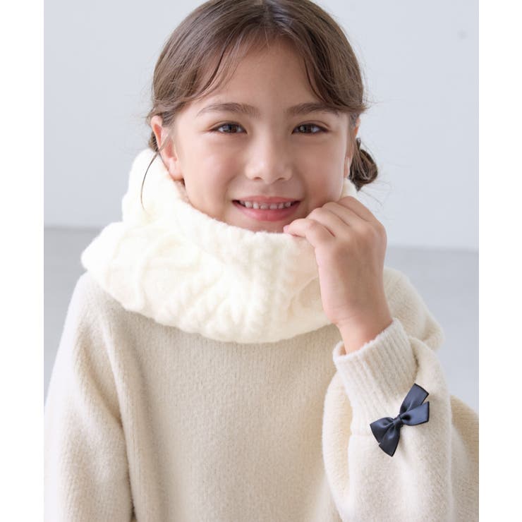 【KIDS/キッズ】リバーシブルケーブル×ボアスヌード | ROPE' PICNIC【KIDS】 | 詳細画像1 