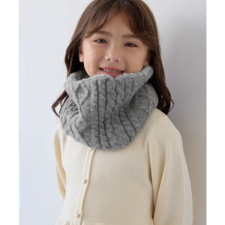 【KIDS/キッズ】リバーシブルケーブル×ボアスヌード | ROPE' PICNIC【KIDS】 | 詳細画像2 