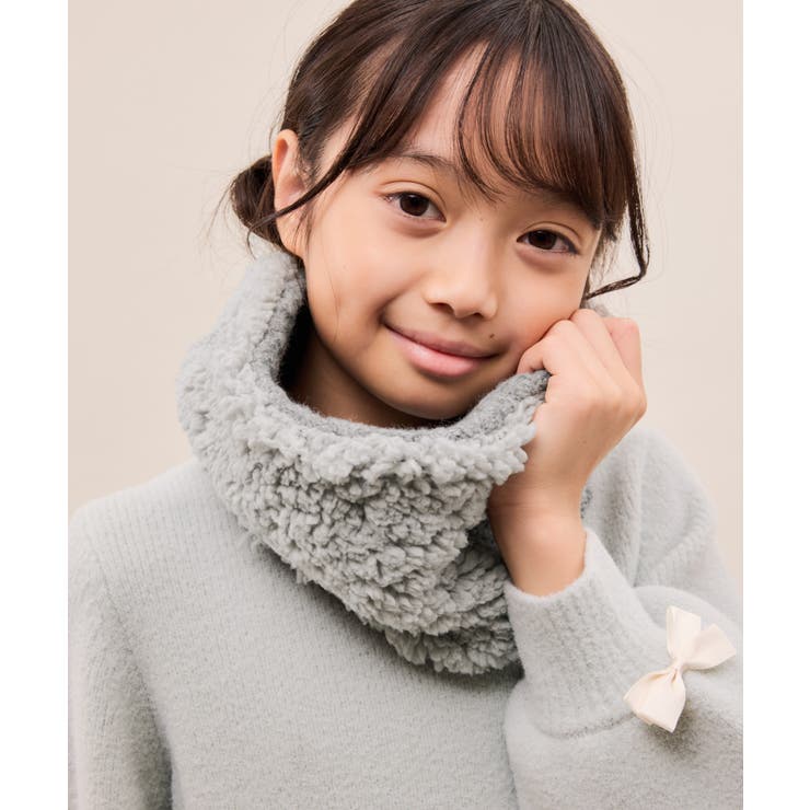 【KIDS/キッズ】リバーシブルケーブル×ボアスヌード | ROPE' PICNIC【KIDS】 | 詳細画像8 