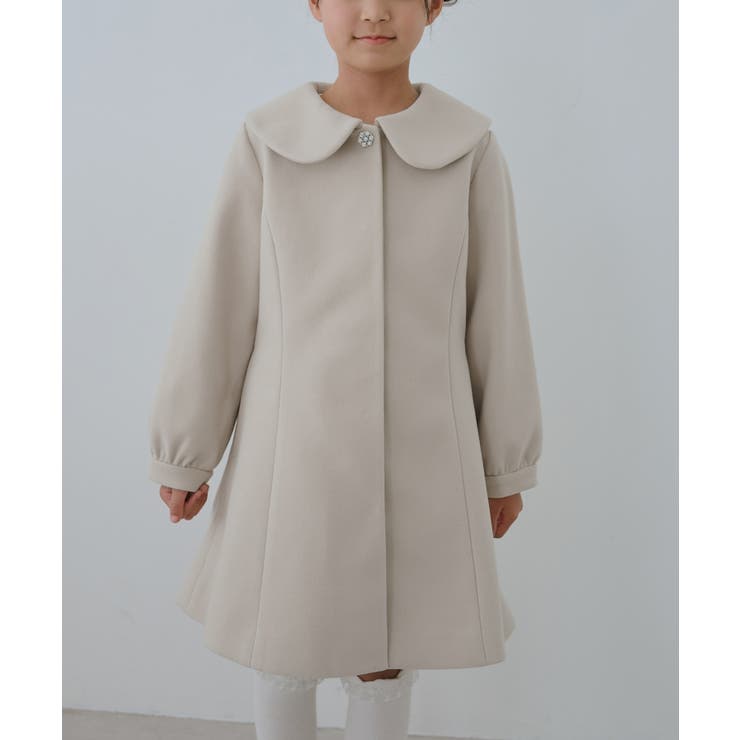 【KIDS/キッズ】ビジューボタン衿つきAラインコート/リンクコーデ | ROPE' PICNIC【KIDS】 | 詳細画像12 