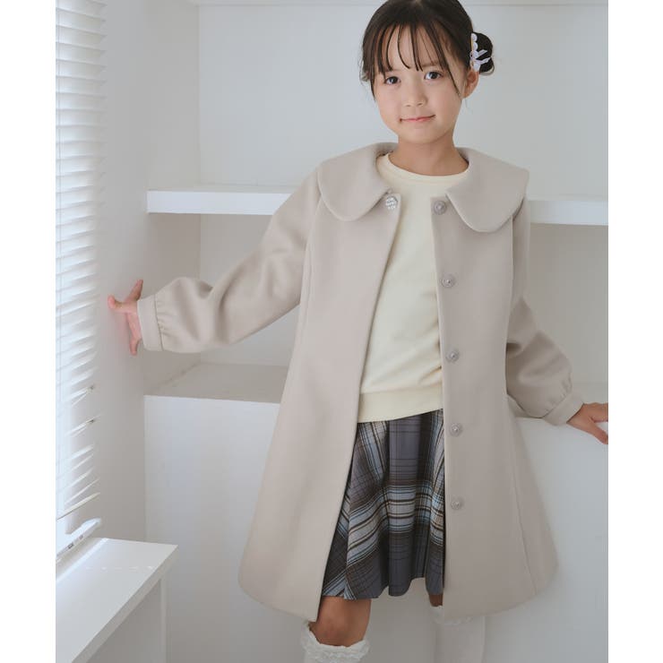 【KIDS/キッズ】ビジューボタン衿つきAラインコート/リンクコーデ | ROPE' PICNIC【KIDS】 | 詳細画像5 