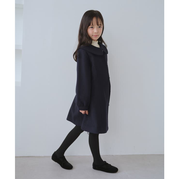 【KIDS/キッズ】ビジューボタン衿つきAラインコート/リンクコーデ | ROPE' PICNIC【KIDS】 | 詳細画像9 