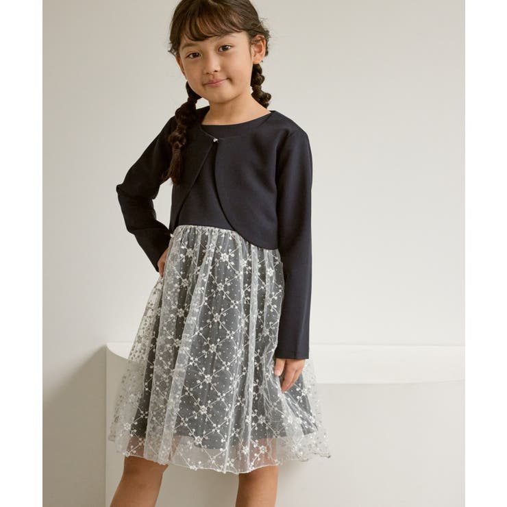 ネイビー(40) | 【KIDS/キッズ】ボレロセットアップ/セレモニー対応 | ROPE' PICNIC【KIDS】