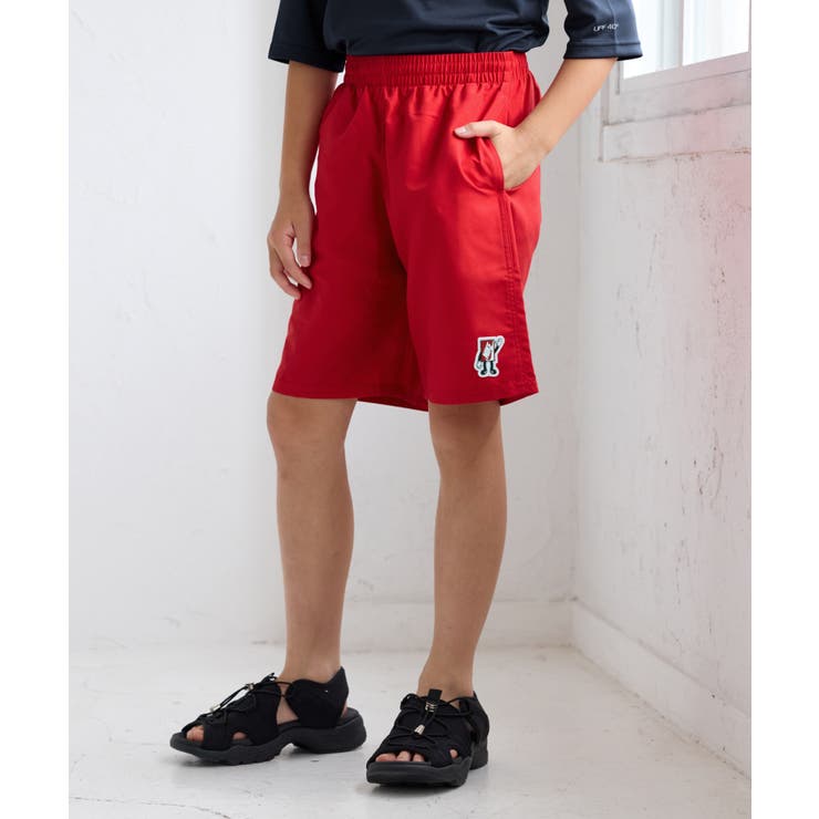 レッド(60) | シューズボックスパッチ７ボレーショーツ | ROPE' PICNIC【KIDS】
