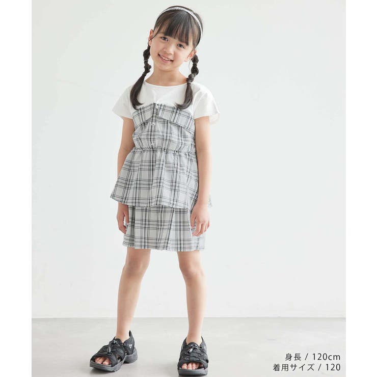 【KIDS】チェック柄タックパンツ/セットアップ対応 | ROPE' PICNIC【KIDS】 | 詳細画像2 