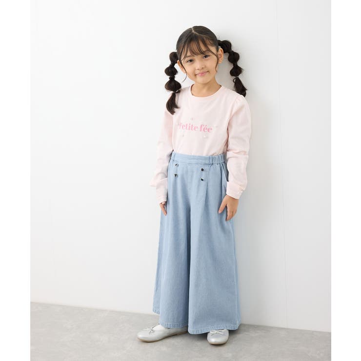 【KIDS】ハートボタンデニムワイドパンツ | ROPE' PICNIC【KIDS】 | 詳細画像12