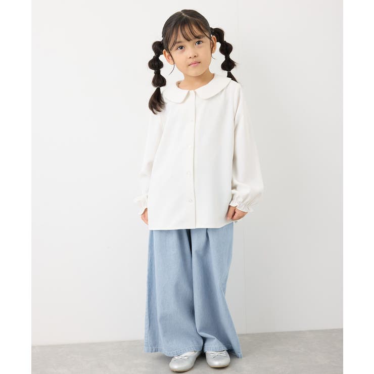 【KIDS】ハートボタンデニムワイドパンツ | ROPE' PICNIC【KIDS】 | 詳細画像14