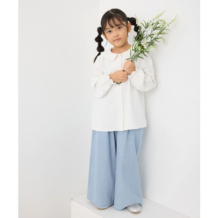 【KIDS】ハートボタンデニムワイドパンツ | ROPE' PICNIC【KIDS】 | 詳細画像15