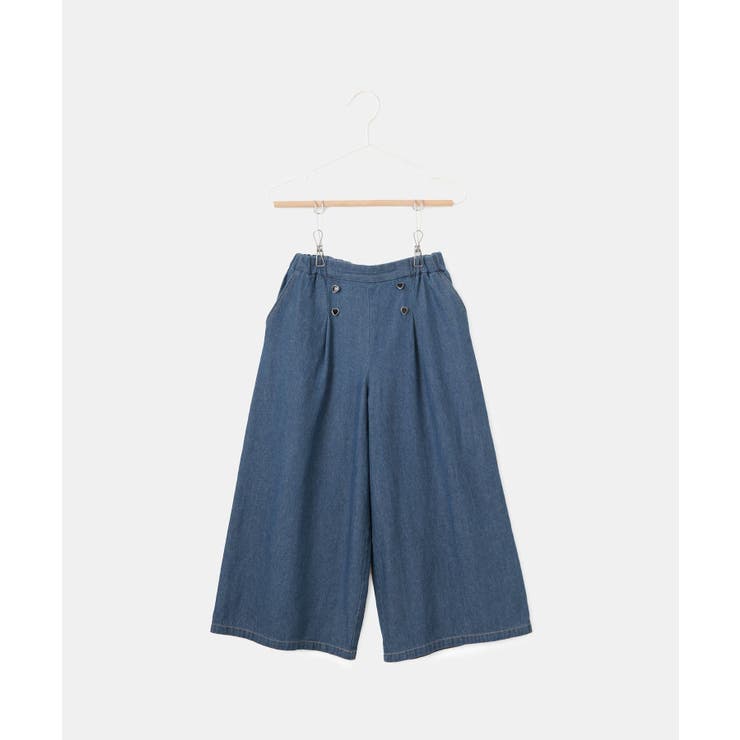 【KIDS】ハートボタンデニムワイドパンツ | ROPE' PICNIC【KIDS】 | 詳細画像18