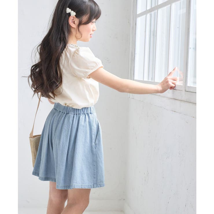 【KIDS】スカートライクデニムキュロットパンツ | ROPE' PICNIC【KIDS】 | 詳細画像5 