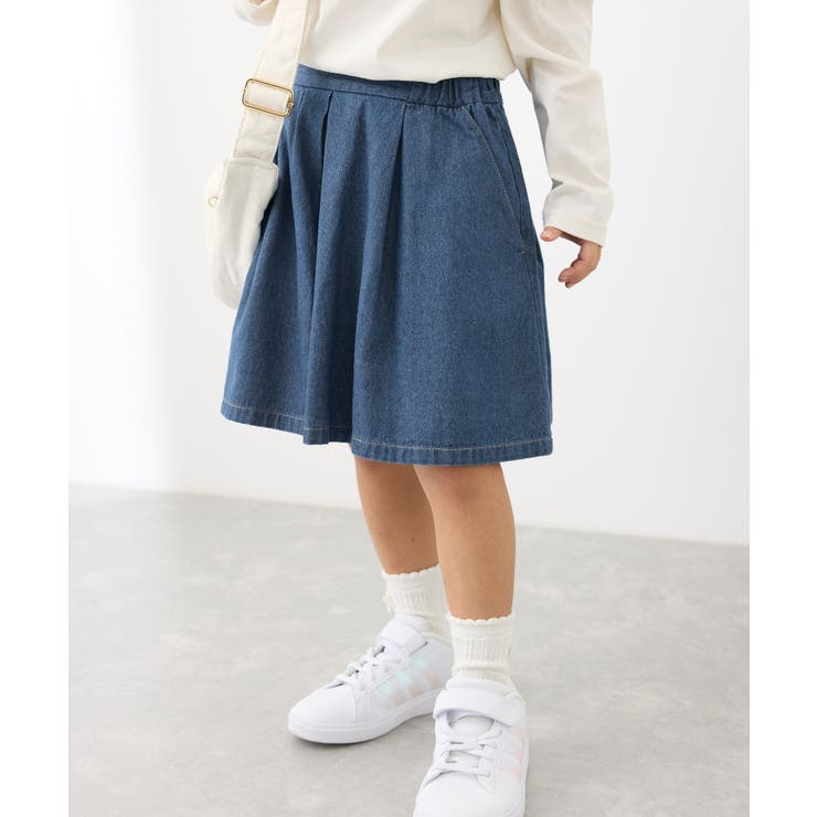 【KIDS】スカートライクデニムキュロットパンツ | ROPE' PICNIC【KIDS】 | 詳細画像8 