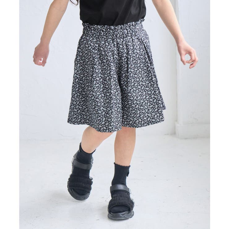 ネイビー(40) | 【KIDS/キッズ】プチフラワースカートライクキュロット/セットアップ対応 | ROPE' PICNIC【KIDS】