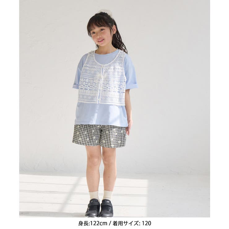 【KIDS/キッズ】マーガレットギンガムチェックキュロット | ROPE' PICNIC【KIDS】 | 詳細画像2 