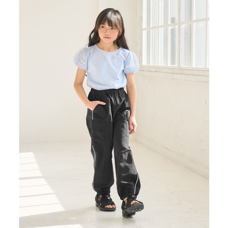 KIDS/キッズ】ユニセックスワッシャーラインパンツ[品番