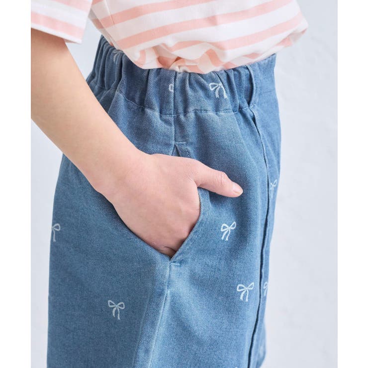 【KIDS/キッズ】リボン柄デニムピンタックパンツ | ROPE' PICNIC【KIDS】 | 詳細画像22 