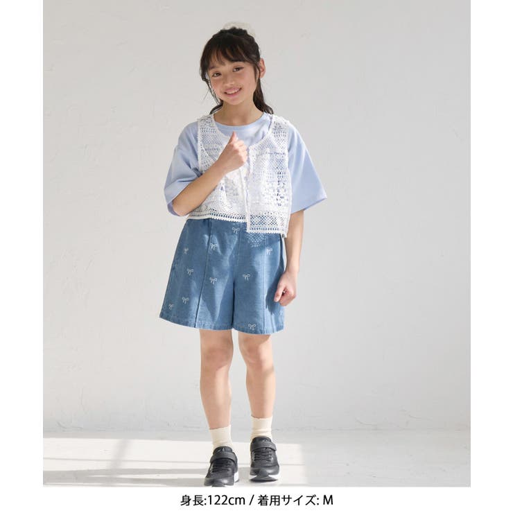 【KIDS/キッズ】リボン柄デニムピンタックパンツ | ROPE' PICNIC【KIDS】 | 詳細画像6 