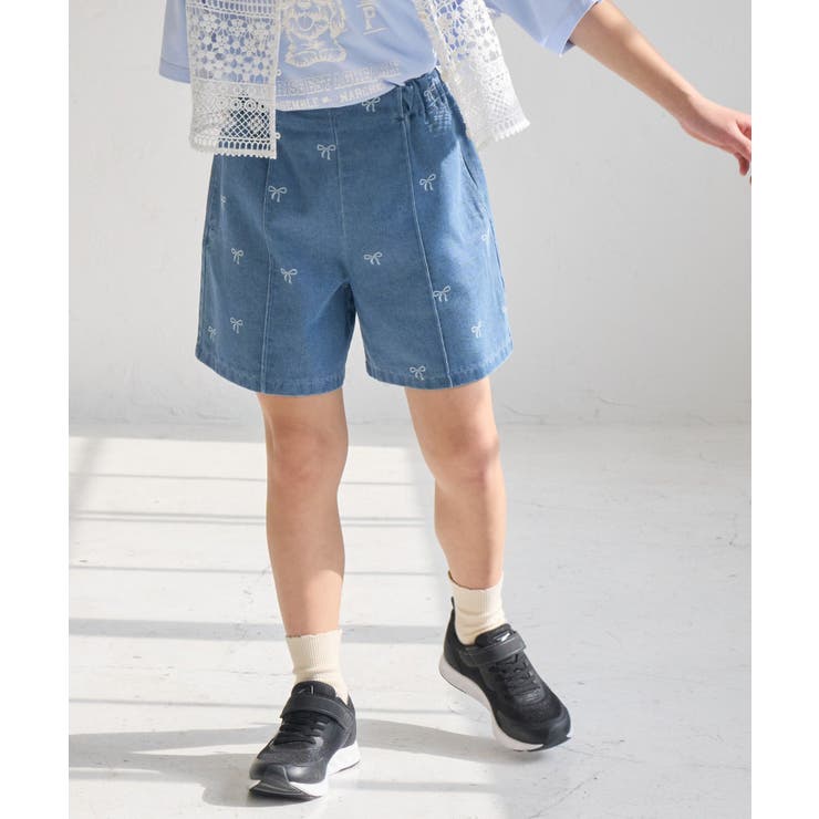 【KIDS/キッズ】リボン柄デニムピンタックパンツ | ROPE' PICNIC【KIDS】 | 詳細画像8 