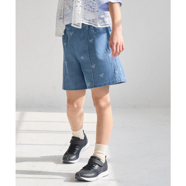 【KIDS/キッズ】リボン柄デニムピンタックパンツ | ROPE' PICNIC【KIDS】 | 詳細画像9 