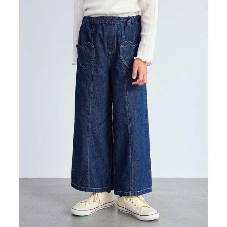 【KIDS/キッズ】ハートポケットストレートワイドデニムパンツ | ROPE' PICNIC【KIDS】 | 詳細画像3 