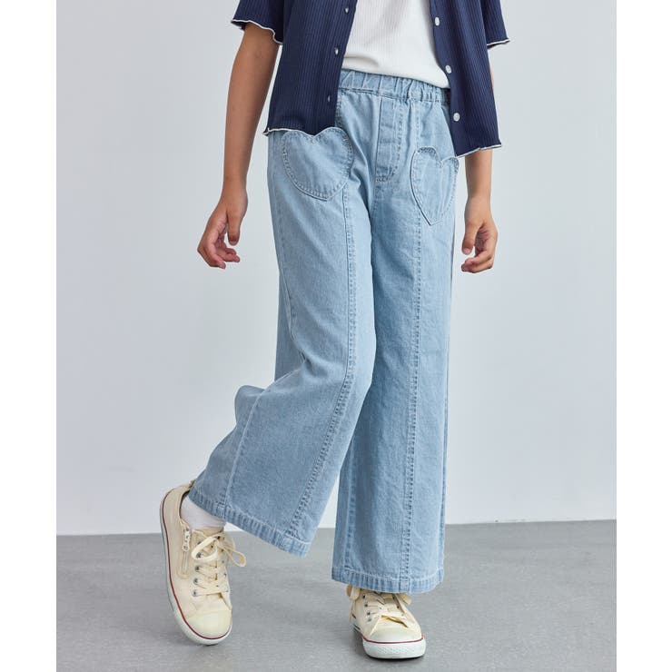 【KIDS/キッズ】ハートポケットストレートワイドデニムパンツ | ROPE' PICNIC【KIDS】 | 詳細画像6 