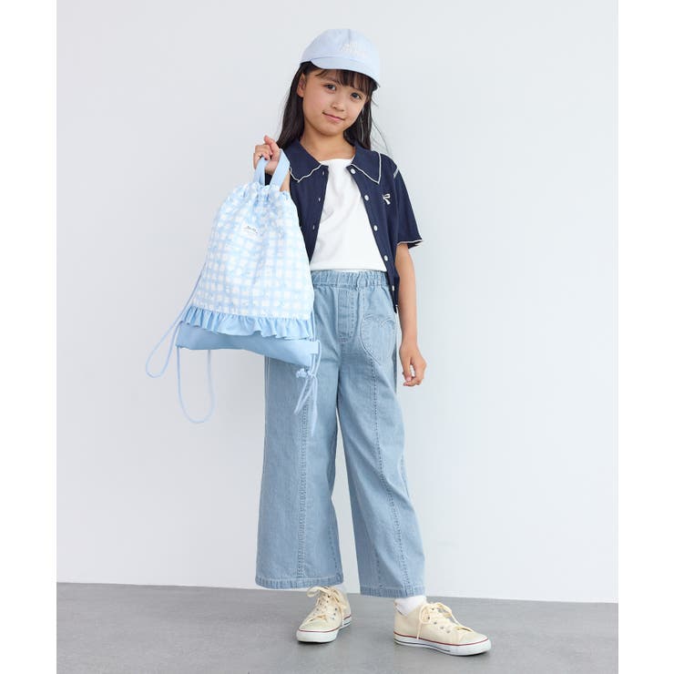 【KIDS/キッズ】ハートポケットストレートワイドデニムパンツ | ROPE' PICNIC【KIDS】 | 詳細画像8 