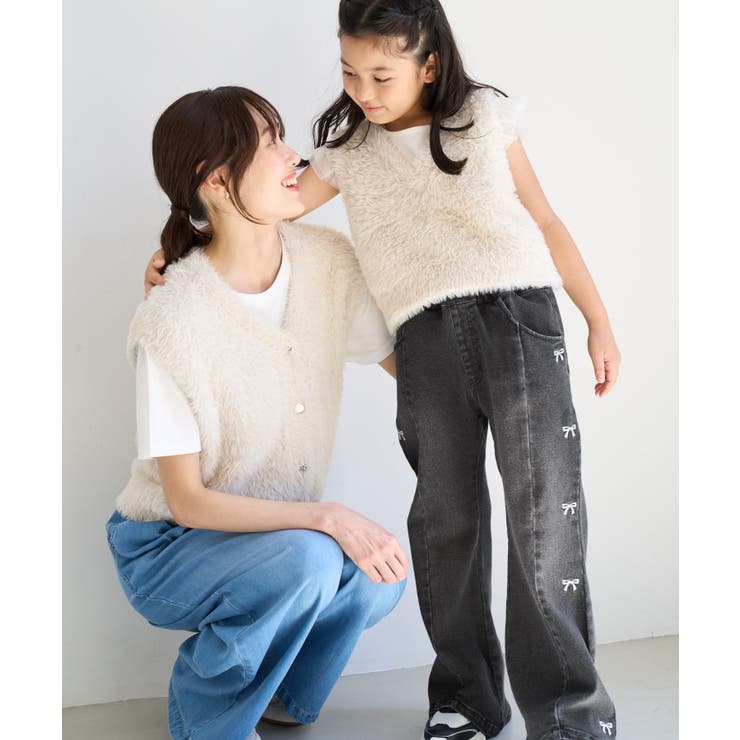 【KIDS/キッズ】リボン刺繍デニムパンツ | ROPE' PICNIC【KIDS】 | 詳細画像12 