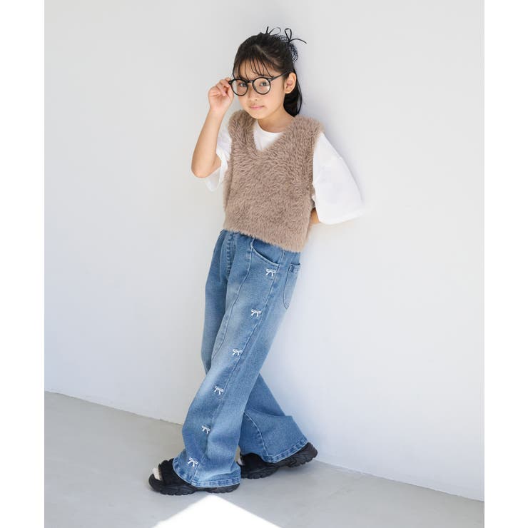 【KIDS/キッズ】リボン刺繍デニムパンツ | ROPE' PICNIC【KIDS】 | 詳細画像14 