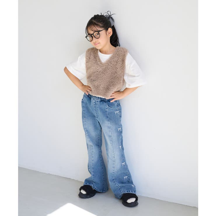【KIDS/キッズ】リボン刺繍デニムパンツ | ROPE' PICNIC【KIDS】 | 詳細画像15 