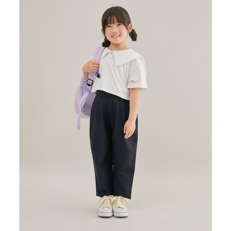 【KIDS】ブライトシリーズ/サイドボタンタックロングパンツ/リンクコーデ | ROPE' PICNIC【KIDS】 | 詳細画像3 