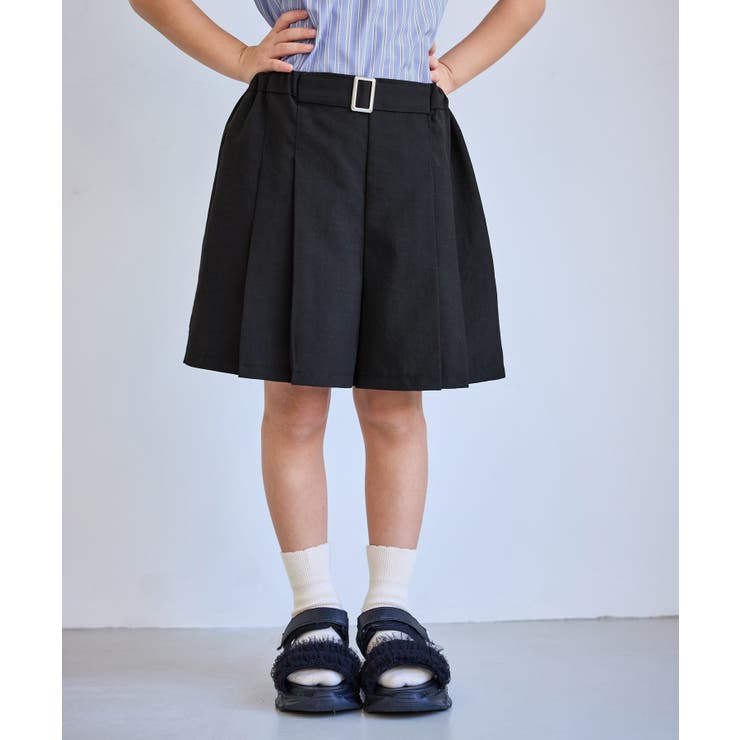 【KIDS キッズ】エアリーリネンライクベルト付きキュロット UVカット | ROPE' PICNIC【KIDS】 | 詳細画像6 